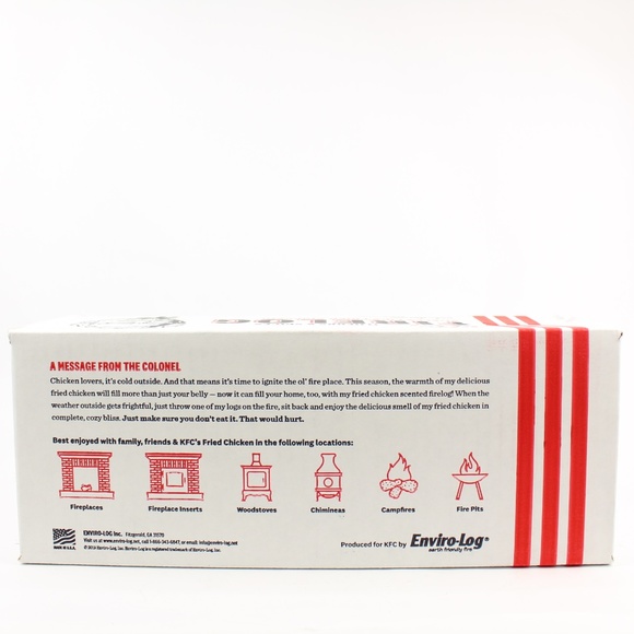 KFC Firelog Fried Chicken Scented Fire Log LIMITED - Picture 4 of 5